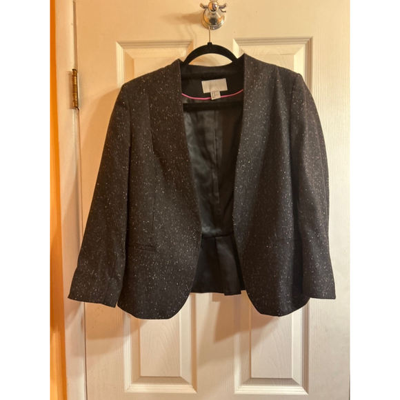 Women's H&M Blazer Size 12 Black and White - Picture 1 of 4